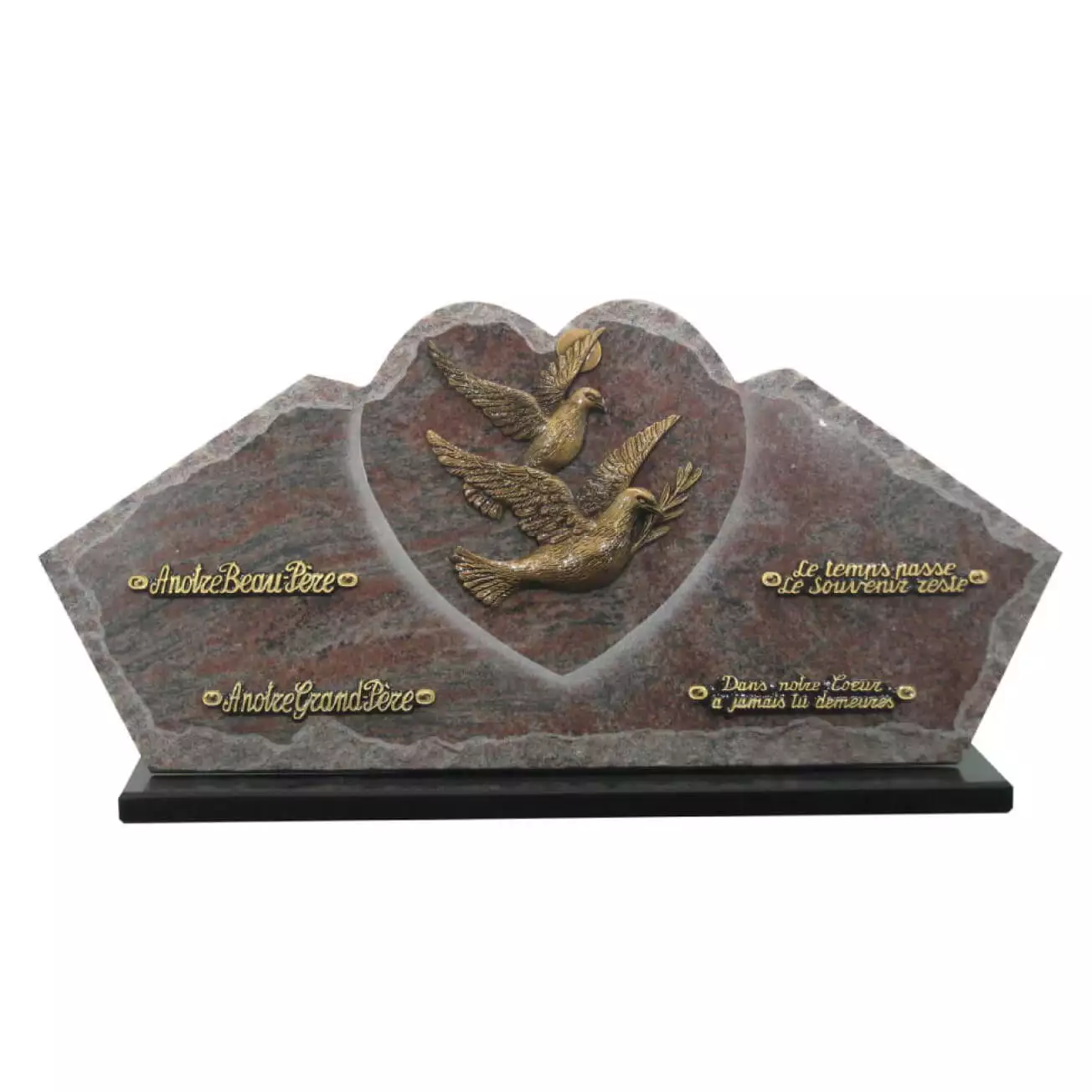 Plaque funéraire granit