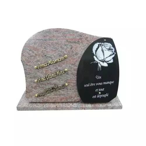 Plaque funéraire granit