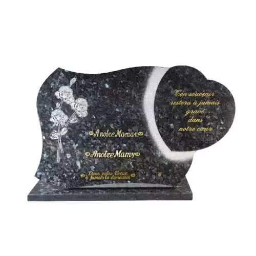 Plaque funéraire granit