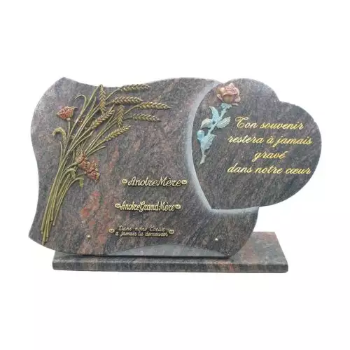 Plaque funéraire granit