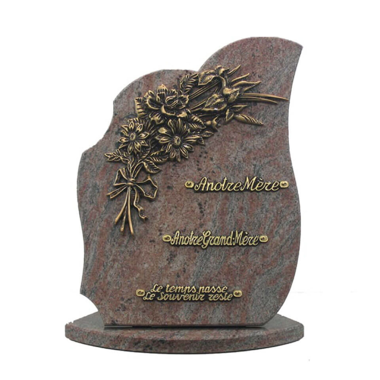 Plaque funéraire granit