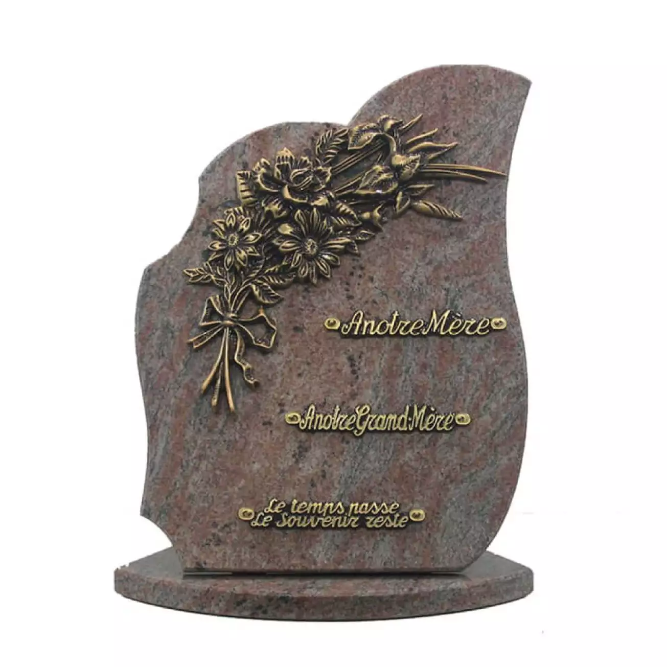Plaque funéraire granit