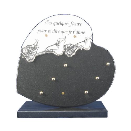Plaque funéraire granit