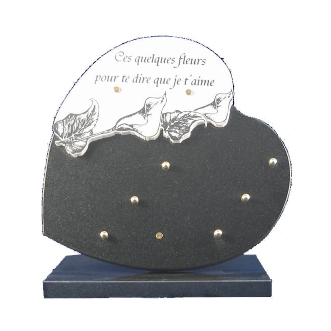 Plaque funéraire granit