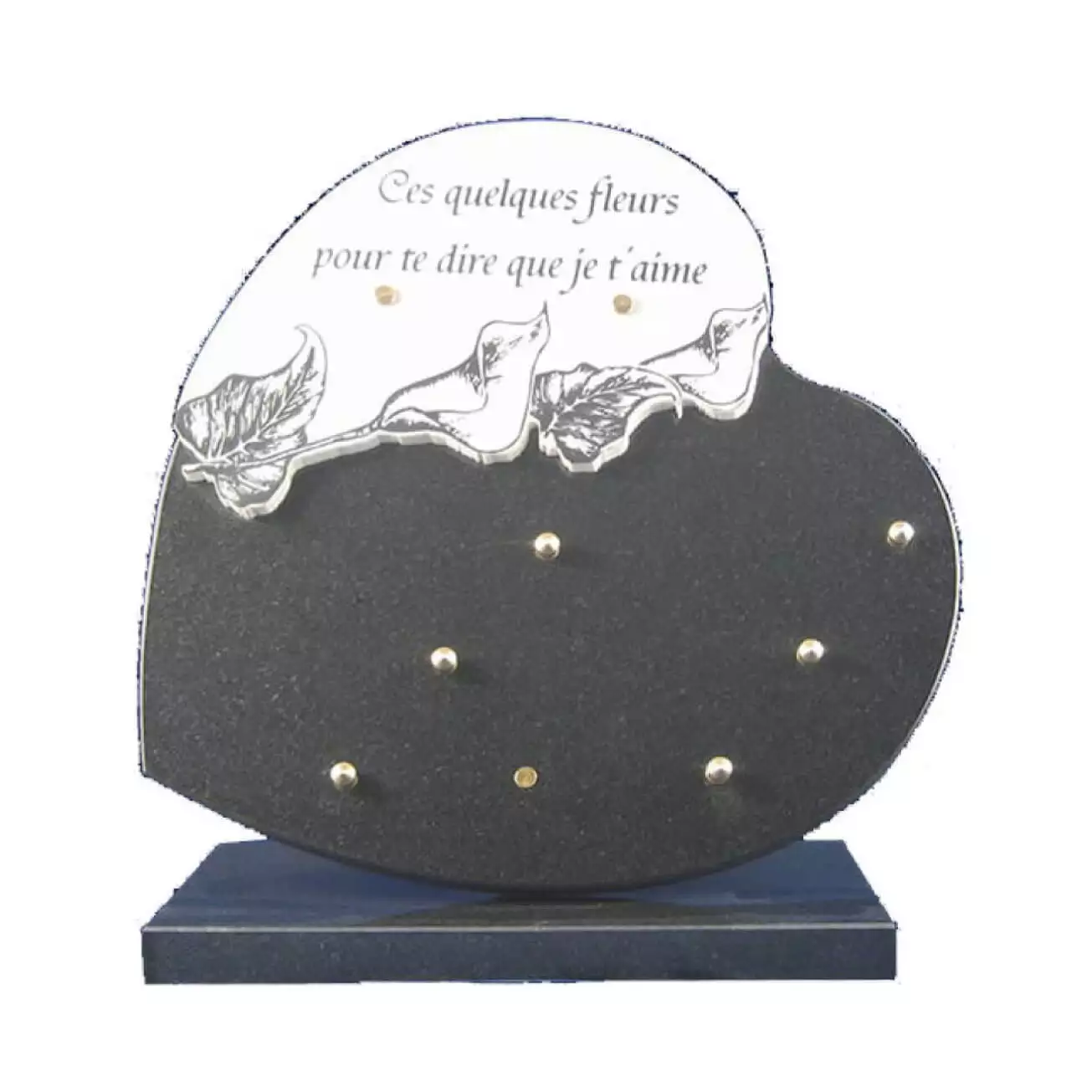 Plaque funéraire granit