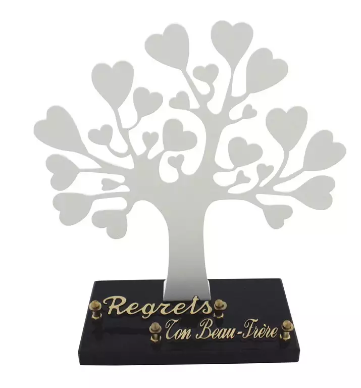 Plaque funéraire galbée