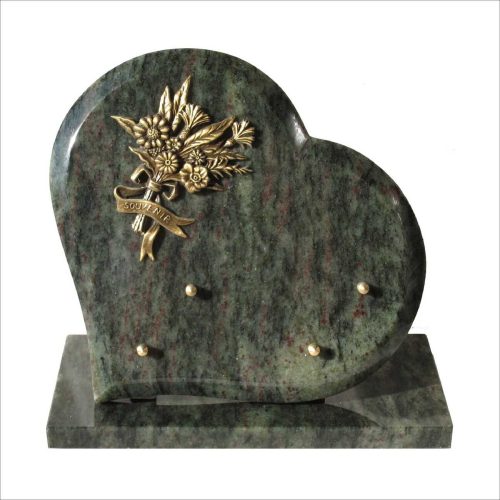 coeur en granit pour tombe, plaque coeur funeraire, coeur en pierre pour cimetiere