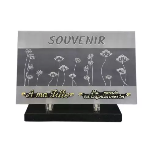 plaque tombale personnalisée pas cher, funeraire plaque, deuil fleuri plaques funéraires