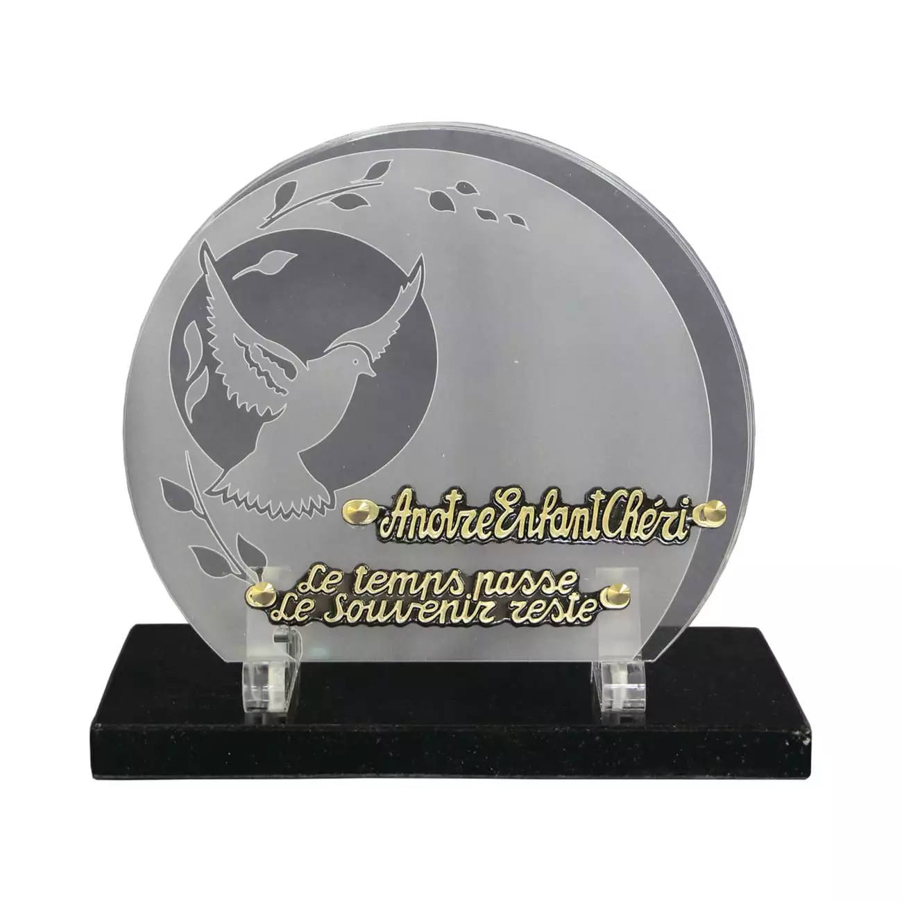 produits funéraires, petite plaque funéraire personnalisée, plaque deuil moderne