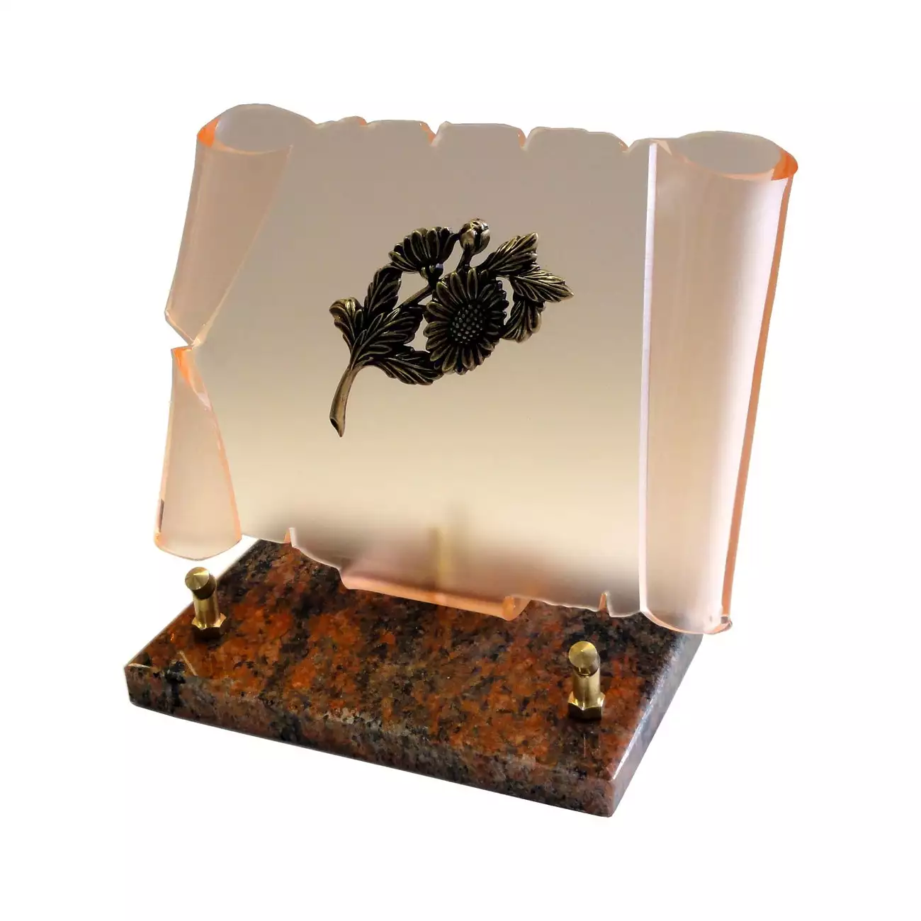 plaque funéraire avec fleurs, message sur pierre tombale, plaque cimetiere prix