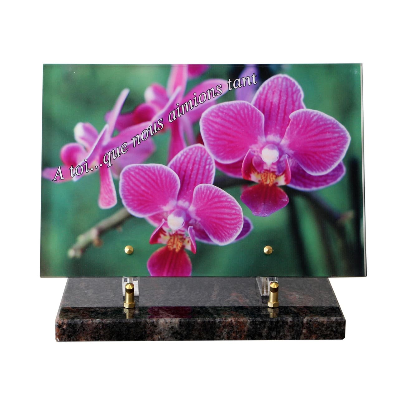plaque mortuaire plexiglas, plaque tombale originale, plaque funéraire livraison 24h