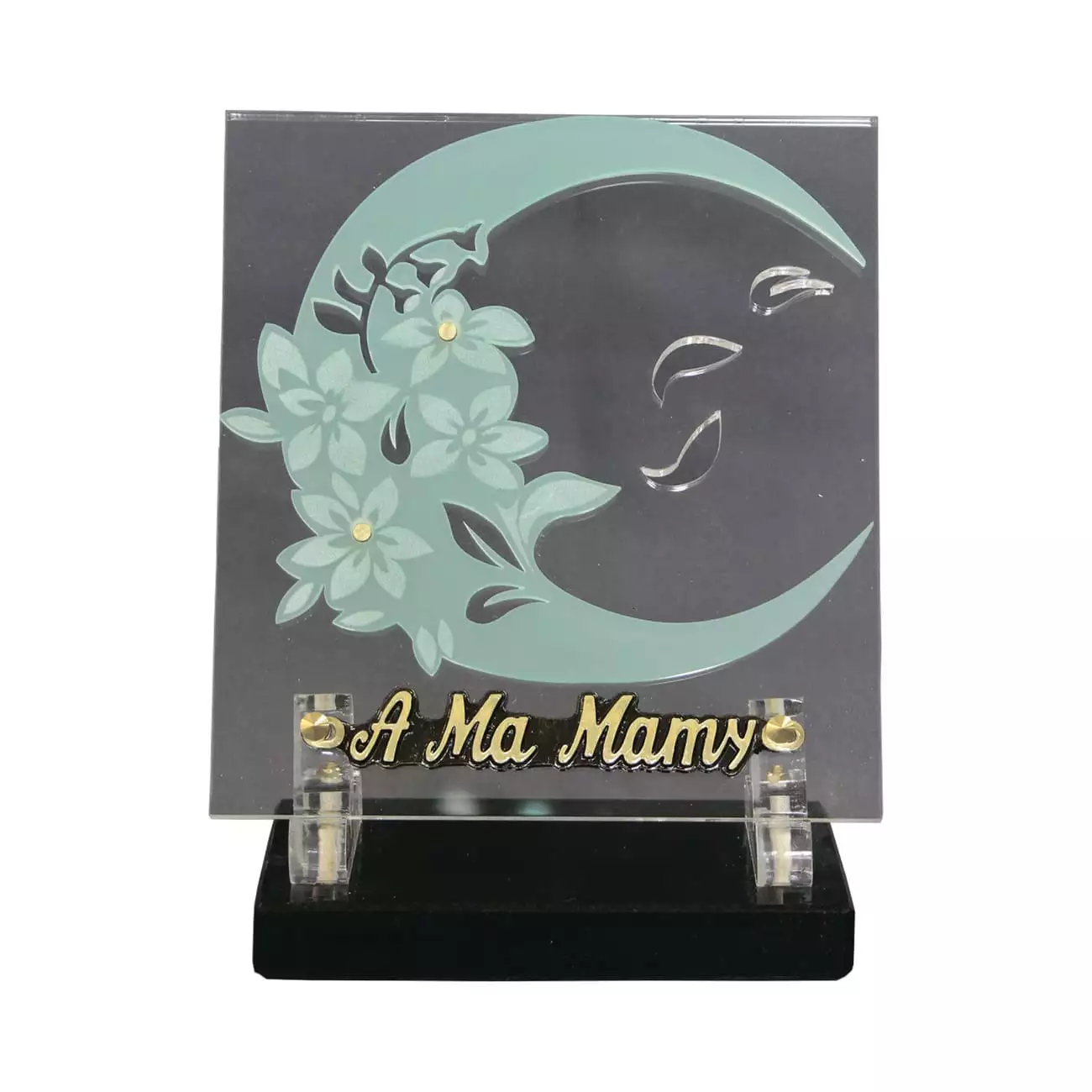 plaque funéraire en plexiglas, plaque tombale gifi, plaque mortuaire moderne