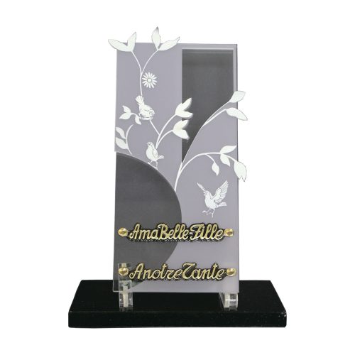 plaque gravée pour tombe, photo porcelaine funéraire, plaque de pierre tombale