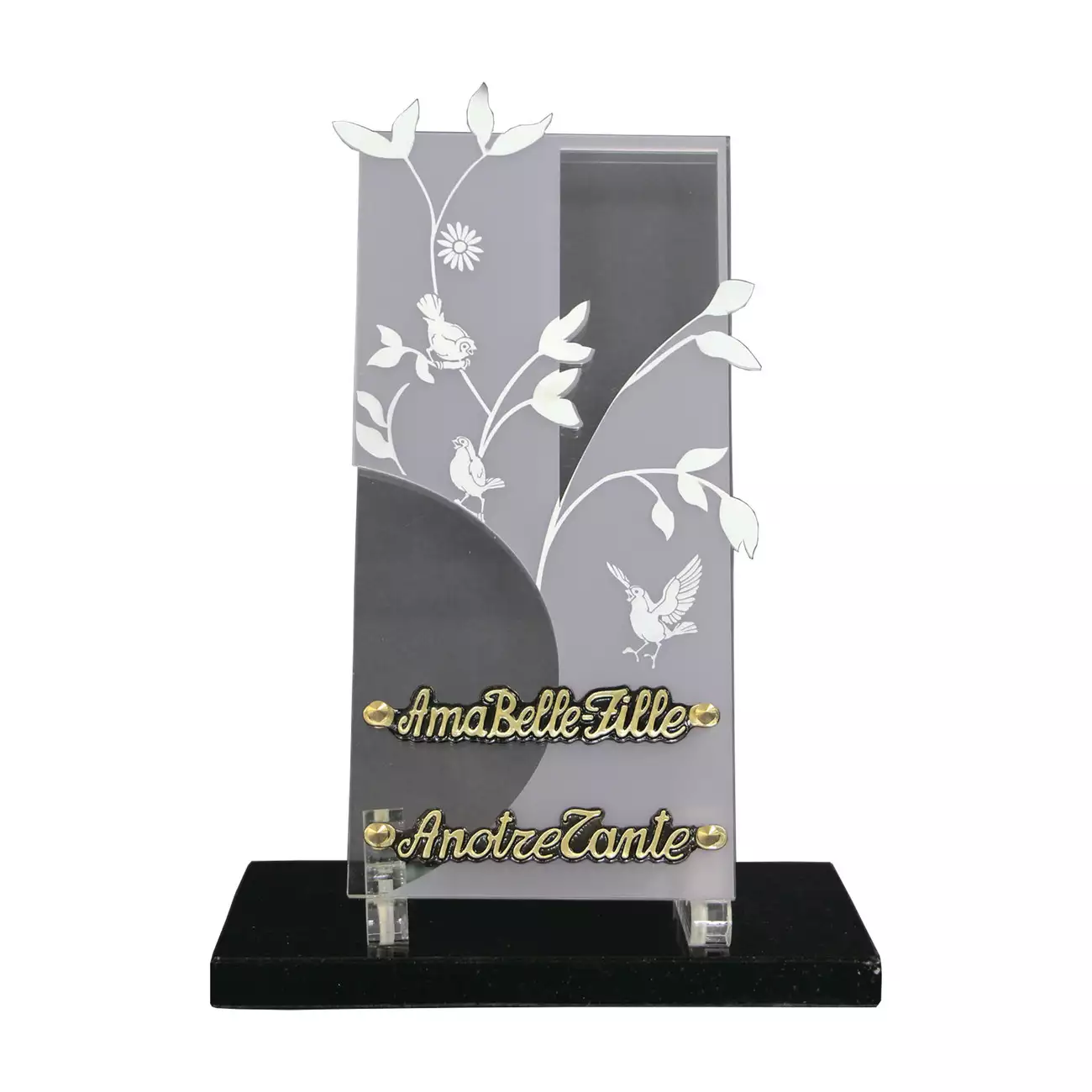 plaque gravée pour tombe, photo porcelaine funéraire, plaque de pierre tombale