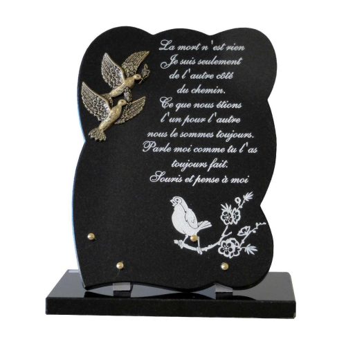 socle plaque funeraire, plaque funeraire pour un ami, plaque funeraire a ma marraine