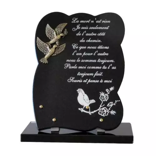 socle plaque funeraire, plaque funeraire pour un ami, plaque funeraire a ma marraine