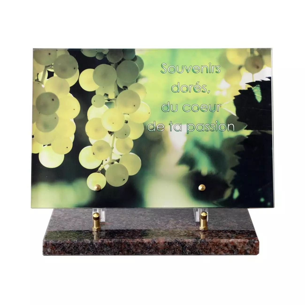 plaque funéraire photo plexi, plaque funeraire grand parent, plaque funeraire a notre grand mere