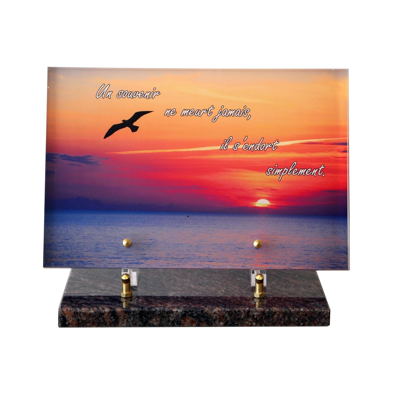 plaque funeraire oiseau,plaque tombale plexiglas, plaque funéraire moderne avec photo