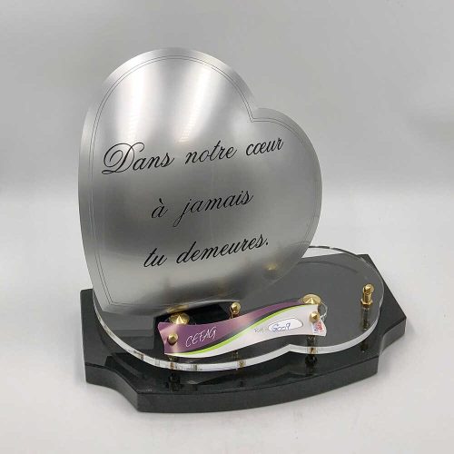 plaque funéraire amour immortel