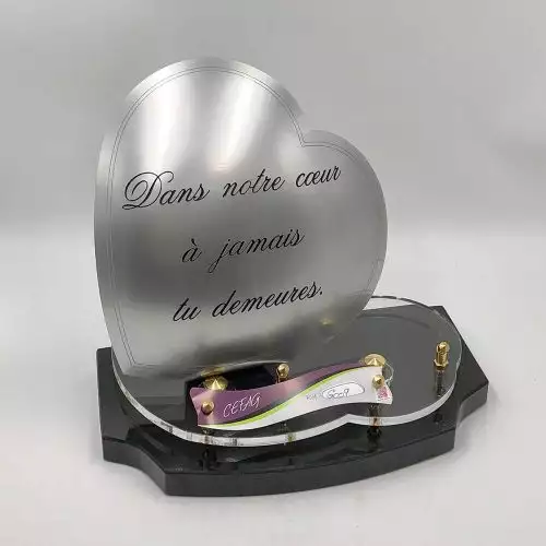 plaque funéraire amour immortel