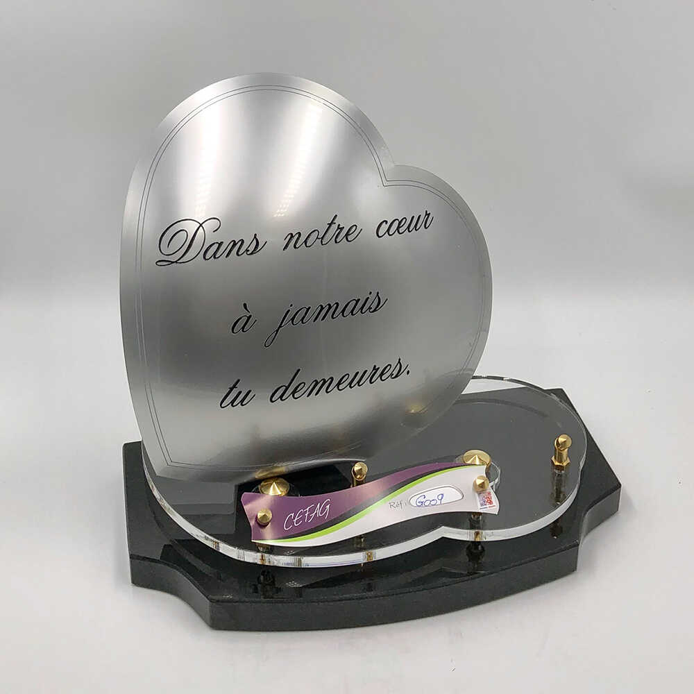 plaque funéraire amour immortel