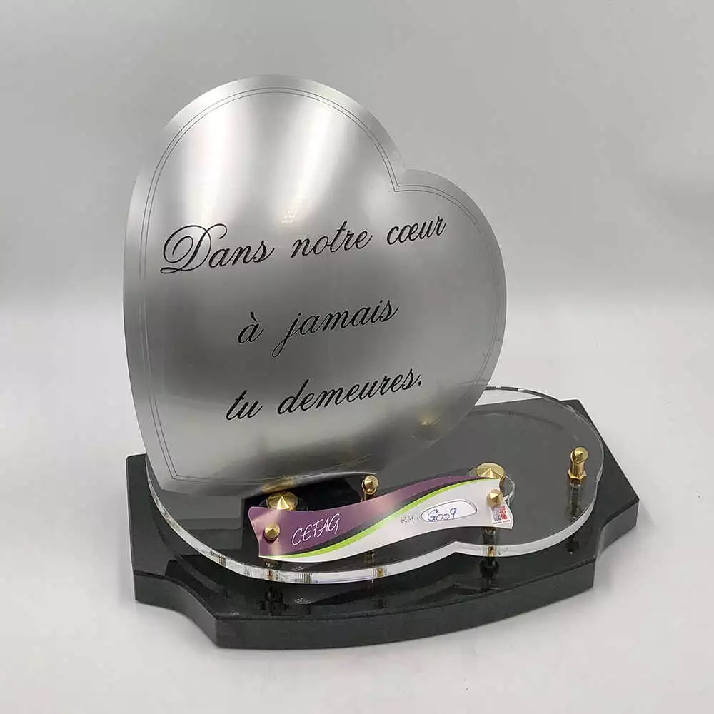 plaque funéraire amour immortel