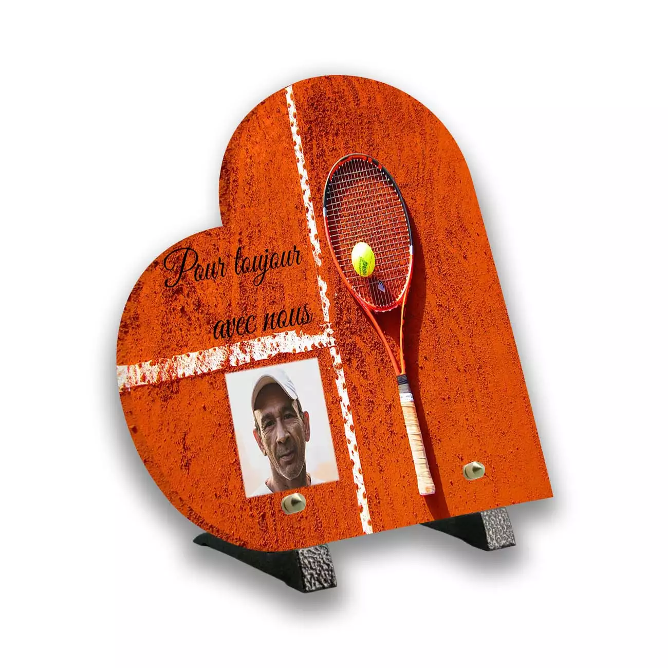 Plaque funéraire personnalisée, Avec pied, Avec image
