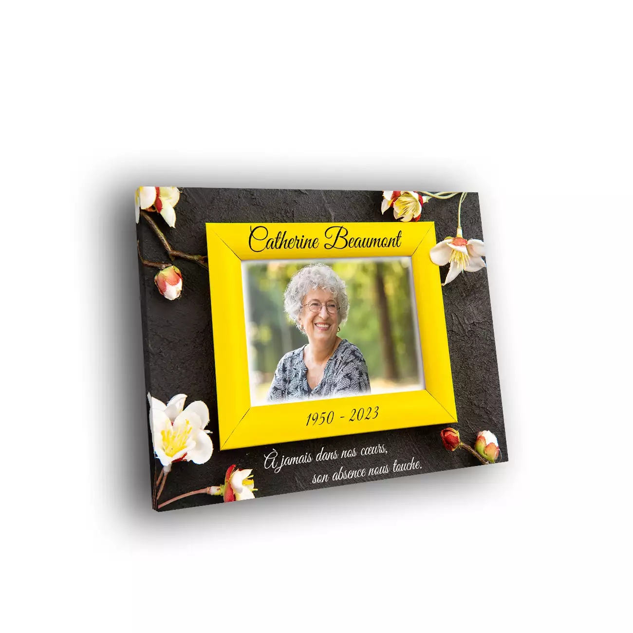 plaque sans pied Texte+photo petit rectangle.