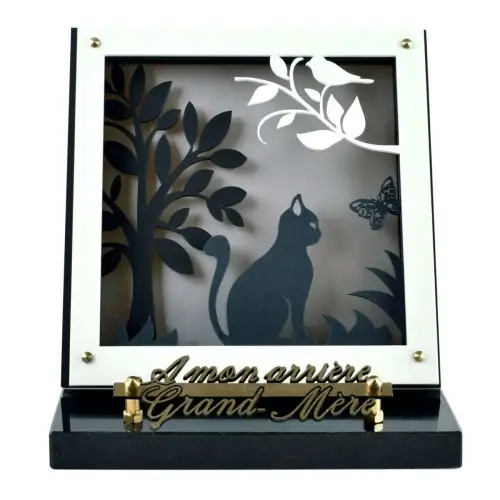 Plaque-funéraire-cadre-portrait-chat