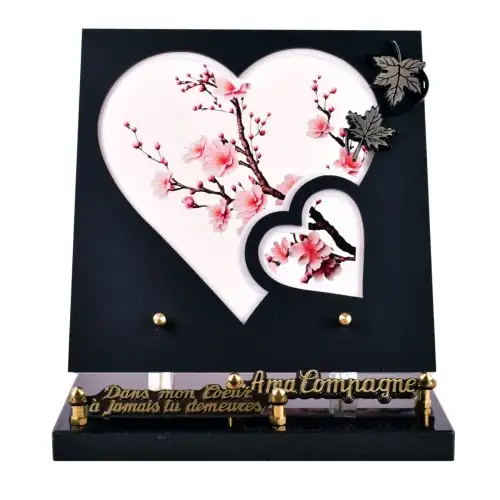 Plaque-funéraire-coeur-fleurs-cerisier