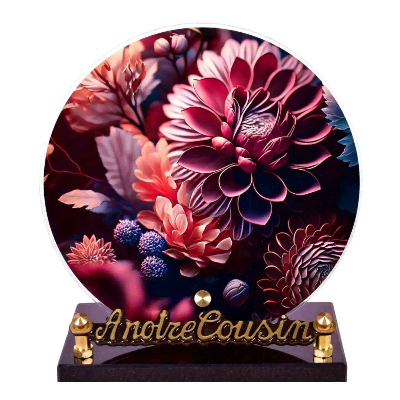 Plaque-funéraire-moderne-rond-déco-pastel-dalhia