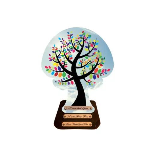 Plaque funéraire arbre de vie personnalisable (2)