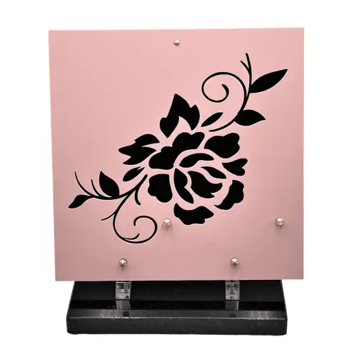 Plaque-funéraire-rose-rose